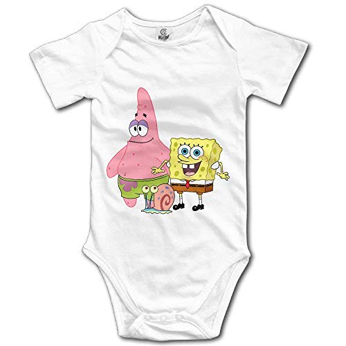 WlQshop Bob Esponja Patrick Star Snail Baby Onesie Camiseta Bebé