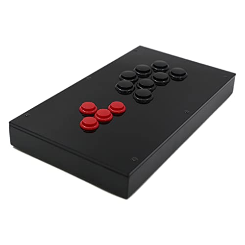WMUIN Juego Arcade RAC-J800BB Todos los Botones Arcade Joystick Fight Stick Fit para PS4 / PS3 / PC Sanwa OSCUF-24 30 Joystick (Color : PC Version)