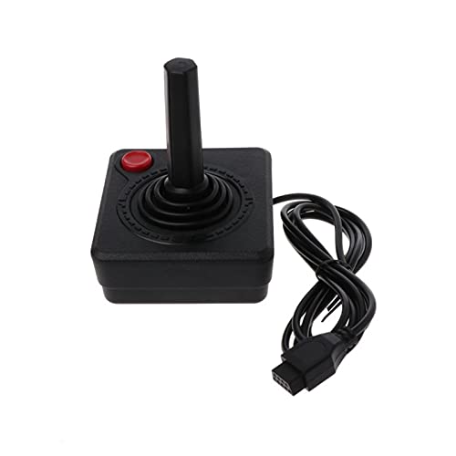 WMUIN Juego Arcade Retro clásico Controlador Gamepad Joystick Ajuste para Atari 2600 Juego Rocker con Palanca de 4 vías y botón de acción única Joystick