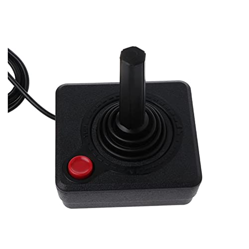 WMUIN Juego Arcade Retro clásico Controlador Gamepad Joystick Ajuste para Atari 2600 Juego Rocker con Palanca de 4 vías y botón de acción única Joystick