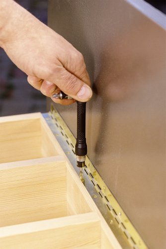 wolfcraft Atornillador manual con diseño angular con 2 portapuntas I 1573000