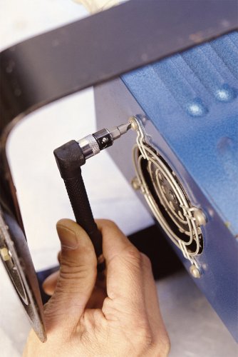 wolfcraft Atornillador manual con diseño angular con 2 portapuntas I 1573000