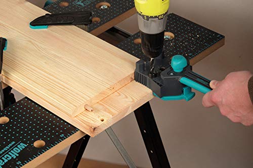 wolfcraft Maestro de ensamblaje para madera calibre de espiga para ensamblar madera,4640000, Maestro de ensamblaje para espigas para ensambles adecuados en esquinas y uniones de superficie en maderas