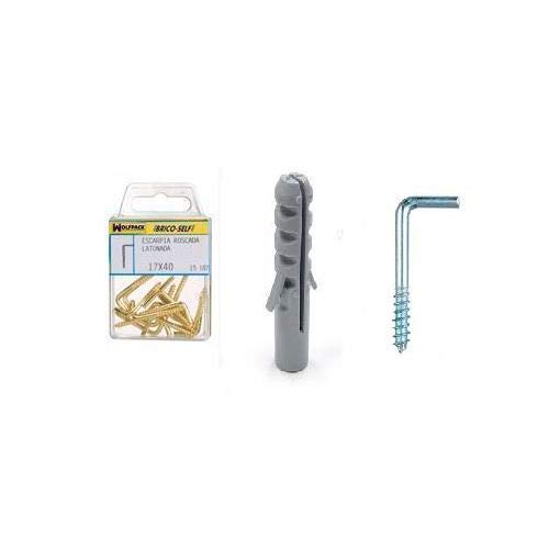 WOLFPACK 6200940 Taco Nº 6 Con Alcayatas Rosca 19x60 mm. 7 unidades