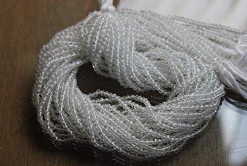 World Wide Gems Beads Gemstone 13'' Full Strand, Super Rare Crystal Faceted Rondelles, Size 3mm, Wholesale Price Code-HIGH-3278