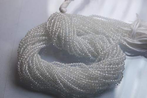 World Wide Gems Beads Gemstone 13'' Full Strand, Super Rare Crystal Faceted Rondelles, Size 3mm, Wholesale Price Code-HIGH-3278