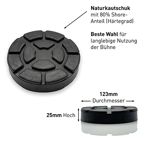 WOVELOT Placa de Goma de Primera Calidad para Plataforma Elevadora de 2 Columnas Adecuada para RAV KPX 337 KPN250 KPN 255 KPX KPN KPH Series