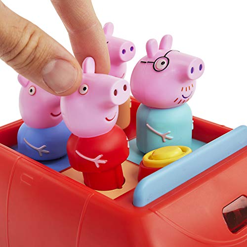 WOW! STUFF Peppa Pig's Clever - Juguete Interactivo de Preescolar con Luces y Sonidos, vehículo motorizado con sensores de evitación de colisiones, para niñas y niños de 18 Meses más