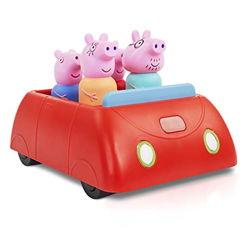 WOW! STUFF Peppa Pig's Clever - Juguete Interactivo de Preescolar con Luces y Sonidos, vehículo motorizado con sensores de evitación de colisiones, para niñas y niños de 18 Meses más