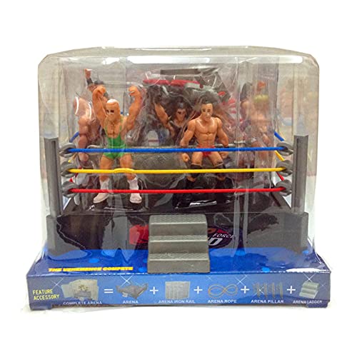 Wrestling Figuren, Juego completo de figura de luchador, regalo para niños, figuras de luchador duraderas, mini juguetes de lucha libre