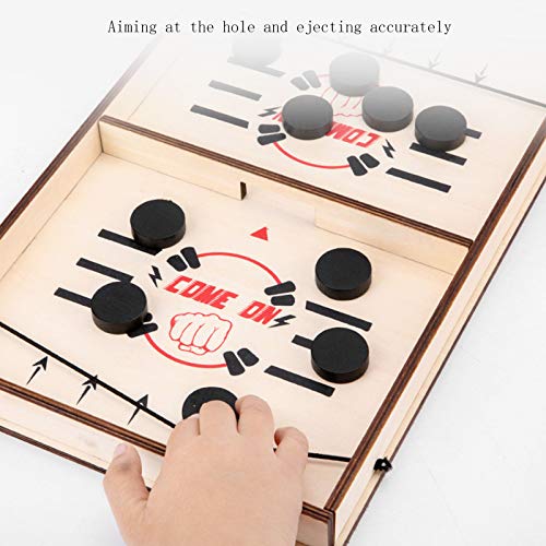 WRNM Juegos de hockey gratis, ligero y portátil, juego de mesa de hockey para padres e hijos, tamaño grande