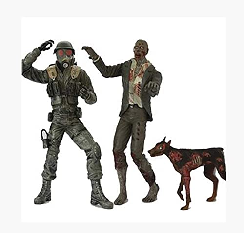 WSJYP Personaje Resident Evil, Tarjeta de Acción Zombie Dog Máscara Antigás, Muñeca de Acción Hank Muñeca de Acción,Hank