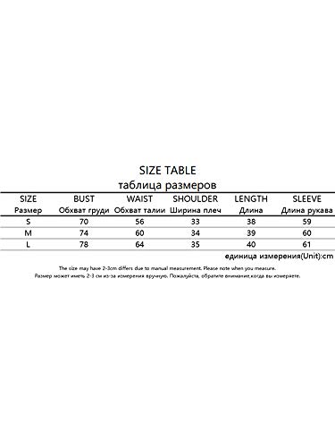 WUOOYOQ Blusa de manga larga para mujer, delgada, para adolescentes, Y2K, informal, para el ombligo, blusa de calle