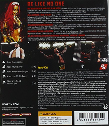 WWE 2K18 - Standard Edition - Xbox One [Importación alemana]
