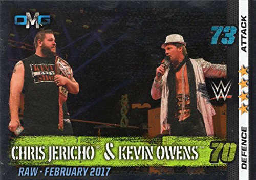 WWE Slam Attax 10 th Edition 69. Chris Jericho & Kevin Owens OMG - Tarjeta comercial