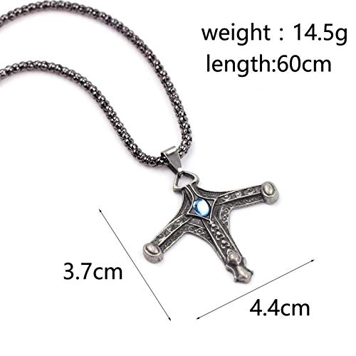 WYFLL Juego Alrededor De Bloodborne Bloodborne Espada Colgante Collar Insignia De Cazador