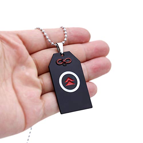 WYFLL Juego Ghost Tsushima Collar Kim Sakai Takamori Colgante, Collar, Collar, Joyería De Hip Hop para Hombres Y Mujeres