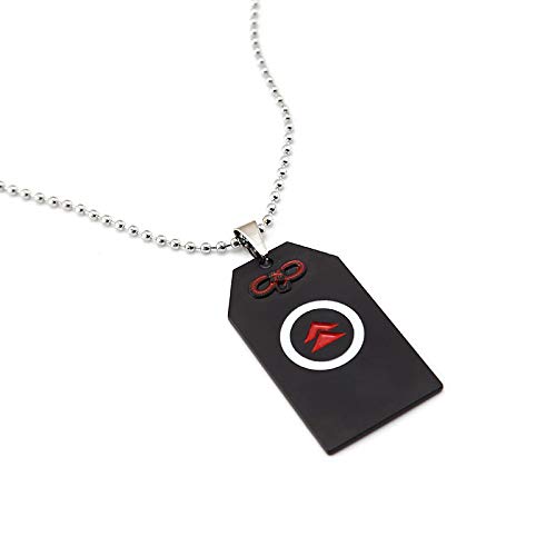 WYFLL Juego Ghost Tsushima Collar Kim Sakai Takamori Colgante, Collar, Collar, Joyería De Hip Hop para Hombres Y Mujeres