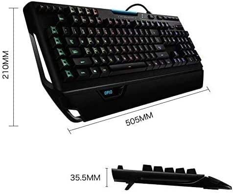 WYKDL Teclado de Juegos for Ordenador Personal Laptop Gamer, Lightlight USB Teclado Ergonómico Gaming English Keyboard(Color: Negro)