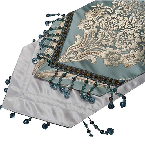 WYQ Alquiler de Mesa con el Colgante, el Cuadro Azul con los Corredores de Comedor, Foyer, Consola o mesas de Centro (Color : BLU, tamaño : 30×180cm)