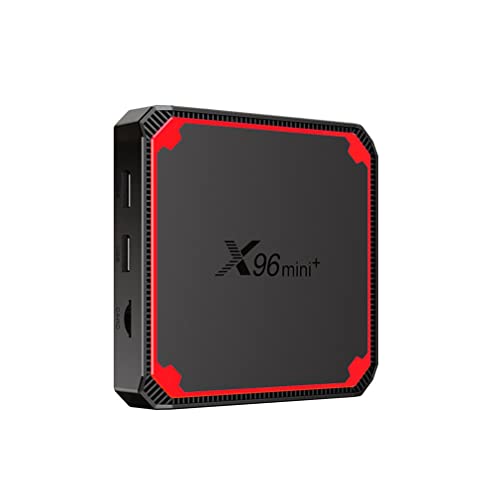 X96Mini + Smart TV Network Player Network Set-Top Box S905W4 Alta definición Android Smart TV Box Media Player Negro + Rojo Au 1 + 8G