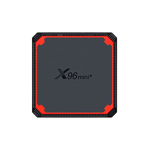 X96Mini + Smart TV Network Player Network Set-Top Box S905W4 Alta definición Android Smart TV Box Media Player Negro + Rojo EU 1 + 8G