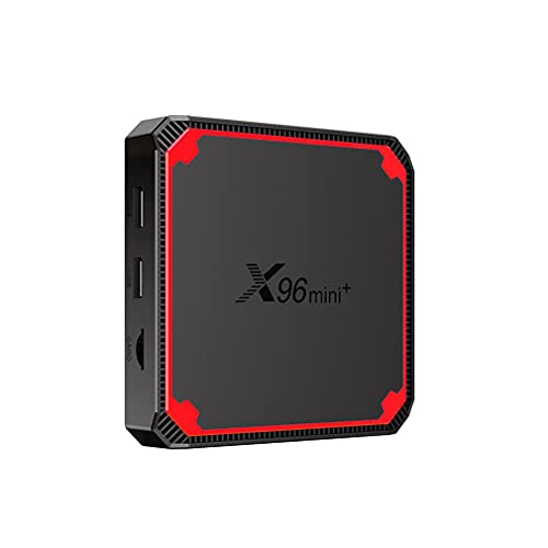 X96Mini + Smart TV Network Player Network Set-Top Box S905W4 Alta definición Android Smart TV Box Media Player Negro + Rojo Reino Unido 1 + 8G