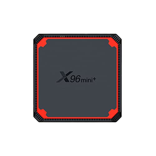 X96Mini + Smart TV Network Player Network Set-Top Box S905W4 Alta definición Android Smart TV Box Media Player Negro + Rojo Reino Unido 1 + 8G