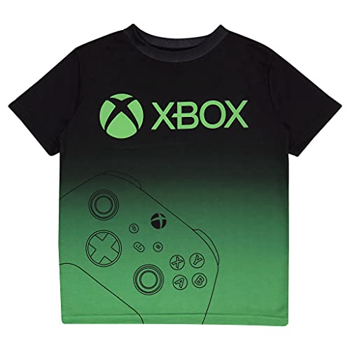 Xbox Controller - Camiseta para niña, producto oficial | Xbox One, Xbox Series X, Xbox Series S, regalo de jugador, regalo de cumpleaños, verde/blanco, 7-8 Años