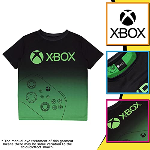 Xbox Controller - Camiseta para niños, producto oficial | Xbox One, Xbox Series X, Xbox Series S, regalo de jugador, regalo de cumpleaños, verde/blanco, 8-9 Años