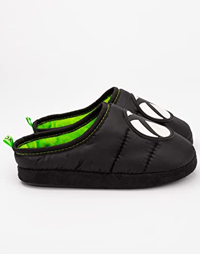 Xbox Slippers Boys Kids Teens Game Console Logo Green Black Shoes 36 EU