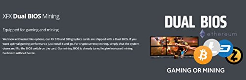 XFX AMD Radeon RX RX-580P8DFD6 8GB Triple X Edition - Tarjeta gráfica Radeon Express, GDDR5,256BIT,DVI+HDMI+3DP,GTS