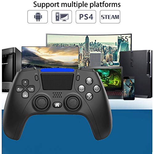 Xiangrun Mando inalámbrico PS4, Gamepad inalámbrico S-o-n * y P-l-a-ys-t-a-t-in 4 Joystick inalámbrico Bluetooth para teléfonos PS4 / PC/Androd