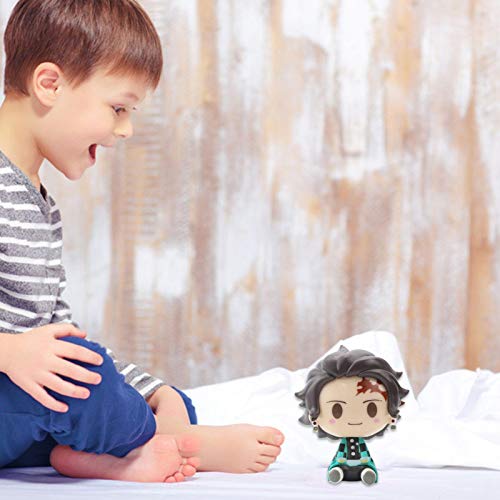 XIANLIAN Figura De Anime De 4 Piezas,Juego De Anime De Demonio De Japón, Bonita Y Genial, Estatua De Kimetsu No Yaiba De 1,77 Pulgadas, PVC, Colección De Anime Única Y Segura para Fanáticos