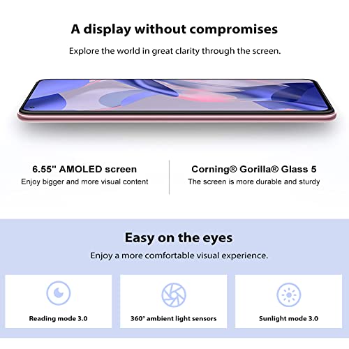Xiaomi 11 Lite 5G NE Smartphone,8+128G Telefono,6.55” FHD+AMOLED DotDisplay Pantalla,Qualcomm® Snapdragon™ 778G,Versión Global(Rosa)