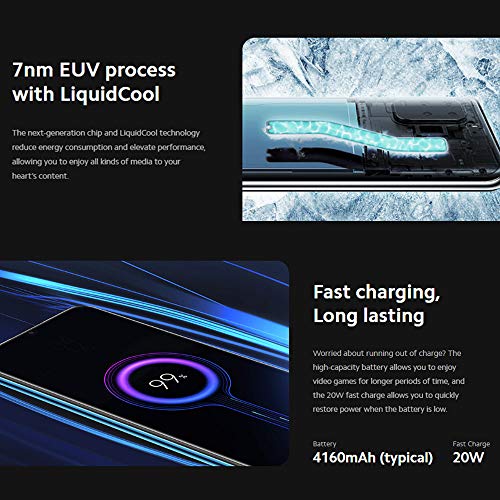 Xiaomi Mi 10 Lite 5G Smartphone 6GB 128GB 6.57'' AMOLED 48MP Quad-cámara 4160mAh (Typical) NFC, Gris