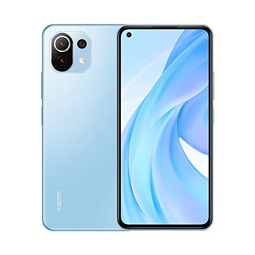 Xiaomi Mi 11 Lite Smartphone,6GB 128GB Teléfono Móvil,Procesador Qualcomm Snapdragon™ 732G,DotDisplay AMOLED de 6,55",One-Click IA Cinema,Versión Global(Azul)