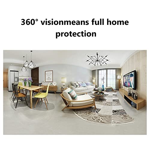 Xiaomi Mi 360° Home Security Camera 2K, Cámara de Vigilancia, Detección Humana Inteligente AI, Visión Nocturna, Resolución 2K, Detección Humana con IA -Lente 6P -Abertura F1.4, Color Blanco