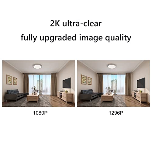 Xiaomi Mi 360° Home Security Camera 2K, Cámara de Vigilancia, Detección Humana Inteligente AI, Visión Nocturna, Resolución 2K, Detección Humana con IA -Lente 6P -Abertura F1.4, Color Blanco