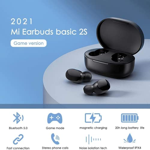 Xiaomi Mi True Wireless Earbuds Basic 2S - Auriculares Inalámbricos, Bluetooth 5.0, Estéreo Hi-Fi, Micrófono, Detección Oído