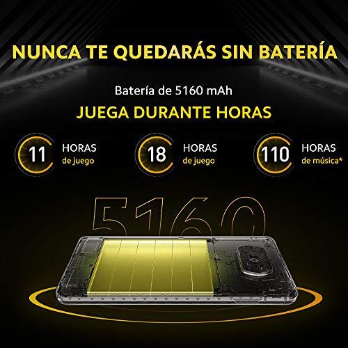 Xiaomi Poco X3 Pro Smartphone 6GB 128GB 120Hz 6.67" FHD LCD DotDisplay Qualcomm SnapdragonTM 860, 5160mAh (typ) Batería 48MP Cámara, Versión Global, Oro