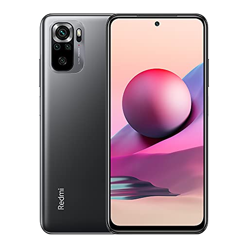 Xiaomi Redmi Note 10S Smartphone,6GB 128GB Teléfono Móvil,6.43" AMOLED Dot Display,MediaTek Helio G95 Procesador,Cámara Cuádruple Versión Global(Gris)