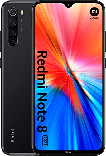 Xiaomi Redmi Note 8 Edición 2021- Smartphone 4GB RAM + 64GB ROM MediaTek Helio G85 Octa-Core Processor, Negro (Versión ES/PT)