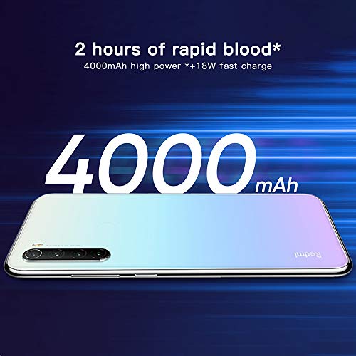 Xiaomi Redmi Note 8 - Smartphone 64GB, 4GB RAM, Dual Sim, Moonlight White