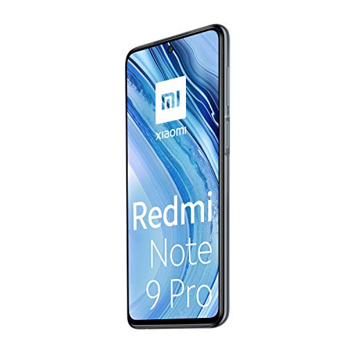 Xiaomi Redmi Note 9 Pro - Smartphone con pantalla FHD+ 6.67" DotDisplay (6 GB+128 GB, cámara cuádruple 64 MP con IA, SnapdragonTM 720G, batería 5020 mAh) Gris