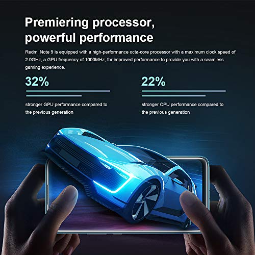 Xiaomi Redmi Note 9 Smartphone 4GB 128GB 48MP Cámara Cuádruple MTK Helio G85 Octa Core 6.53" FHD Verde (Forest Green)