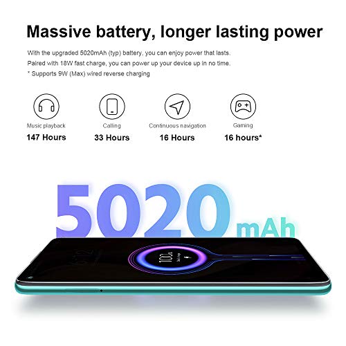 Xiaomi Redmi Note 9 Smartphone 4GB 128GB 48MP Cámara Cuádruple MTK Helio G85 Octa Core 6.53" FHD Verde (Forest Green)