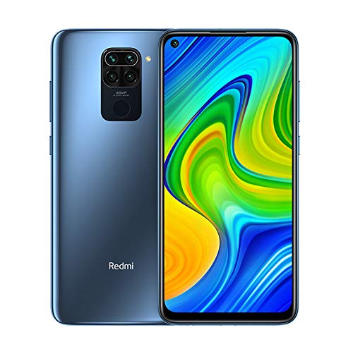 Xiaomi Redmi Note 9 - Smartphone de 6.53” FHD (DotDisplay, 4 GB RAM, 128 GB ROM, cámara Quad de 48 MP, Hotshot 3.5 mm, Headphone Jack, batería de 5020 mAh) Midnight Grey