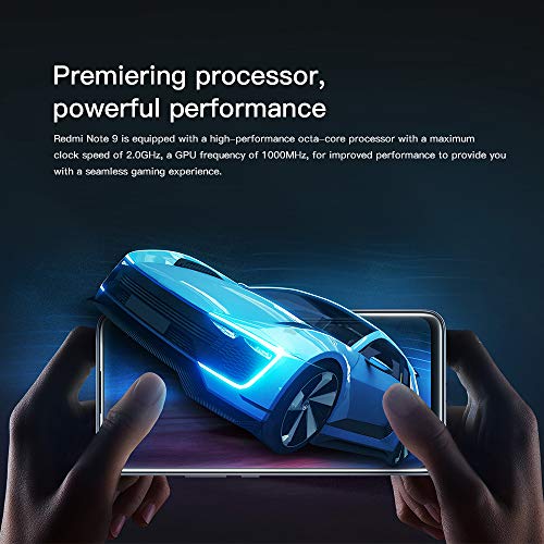 Xiaomi Redmi Note 9 Smartphone,4Gb Ram 128Gb Rom Mobilephone,6.53" Dotdisplay Mtk Helio G85 Procesador 48Mp + 8Mp + 2Mp + 2Mp Ai Quad Camera Hotshot Versión Global(Gris)