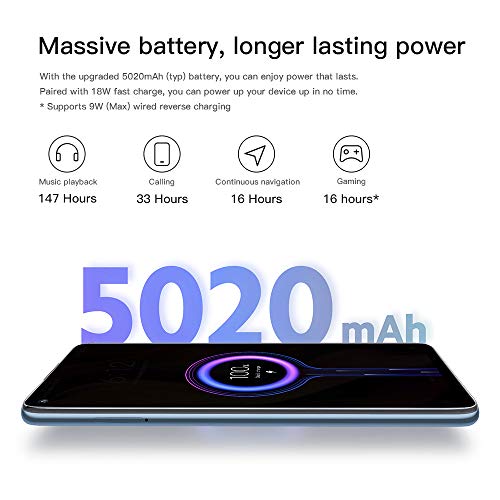 Xiaomi Redmi Note 9 Smartphone,4Gb Ram 128Gb Rom Mobilephone,6.53" Dotdisplay Mtk Helio G85 Procesador 48Mp + 8Mp + 2Mp + 2Mp Ai Quad Camera Hotshot Versión Global(Gris)